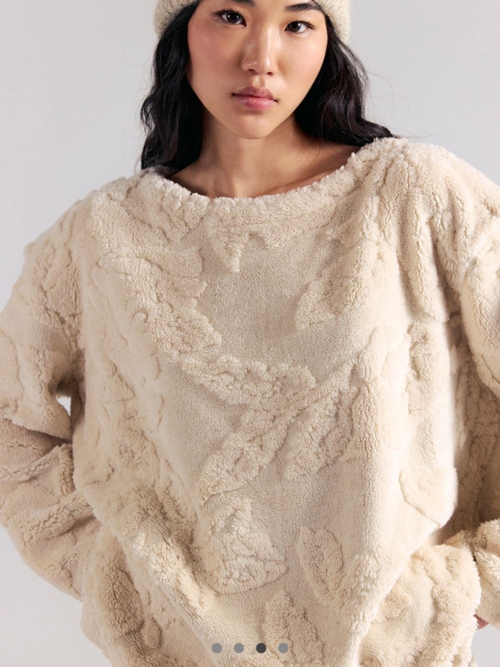 Free People Calla Sherpa Pullover